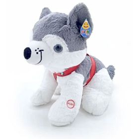 Halley PL62557 Asorti Hayvanlar Kurt 25 cm Gri Beyaz Peluş Oyuncak