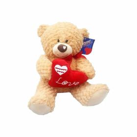 Halley PL62564 30 cm Burnu Kalp Nakışlı Peluş Ayı