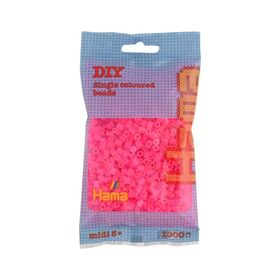 Hama 1.000`lik Neon Fuşya Midi Boncuk