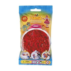 Hama 1000'lik Koyu Kırmızı Midi Boncuk