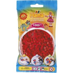 Hama 1000'lik Koyu Kırmızı Midi Boncuk