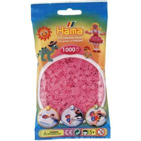 Hama 1000'lik Şeffaf Pembe Midi Boncuk