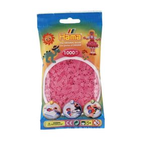 Hama 1000'lik Şeffaf Pembe Midi Boncuk
