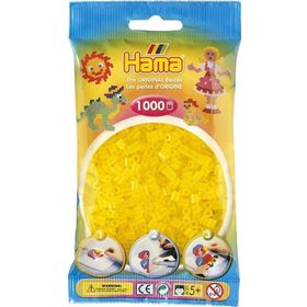 Hama 1000'lik Şeffaf Sarı Midi Boncuk