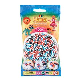 Hama 1000'lik Şeritli Boncuklar Karışık 3 Renk Midi Boncuk