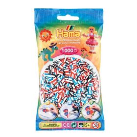 Hama 1000'lik Şeritli Boncuklar Karışık 3 Renk Midi Boncuk