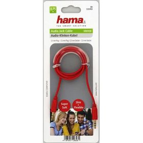 Hama 135783 0.75 m Kırmızı Ses Kablosu