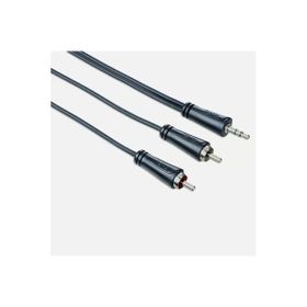 Hama 200721 3.5 mm 2 Rca Stereo 5 mt Siyah Ses Kablosu