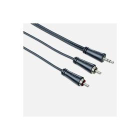 Hama 200721 3.5 mm 2 Rca Stereo 5 mt Siyah Ses Kablosu