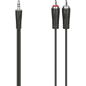 Hama 200721 3.5 mm 2 Rca Stereo 5 mt Siyah Ses Kablosu