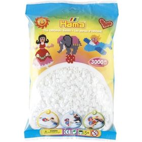 Hama 3.000 Adet Beyaz Midi Boy Boncuk
