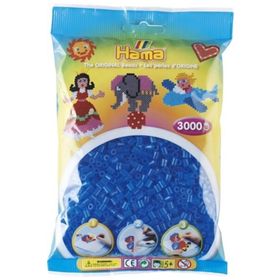 Hama 3000'lik Şeffaf Mavi Midi Boncuk