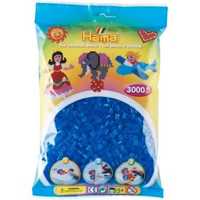 Hama 3000'lik Şeffaf Mavi Midi Boncuk