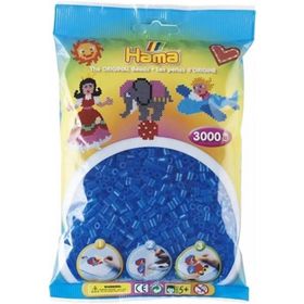 Hama 3000'lik Şeffaf Mavi Midi Boncuk