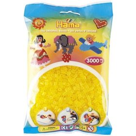 Hama 3000'lik Şeffaf Sarı Midi Boncuk