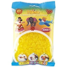 Hama 3000'lik Şeffaf Sarı Midi Boncuk