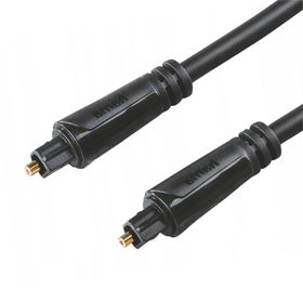Hama HM.122257 MM Odt-Odt Siyah 3 mt Altın Uç Dijital Optik Kablo
