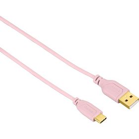 Hama HM.135787 Pembe 0.75 m USB-C Flexi Kablo