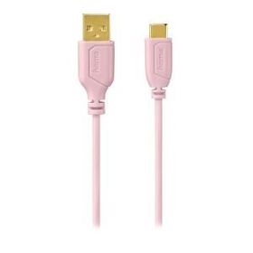 Hama HM.135787 Pembe 0.75 m USB-C Flexi Kablo