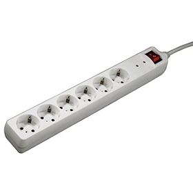 Hama HM.137238 6'lı 3 m Akım Beyaz Korumalı Priz