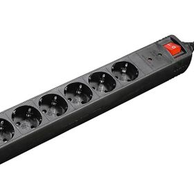Hama HM.137258 6'lı 3 mt Siyah Akım Korumalı Priz