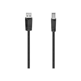 Hama HM.200604 USB 2.0 A Fiş - B Fiş 5 m Siyah USB Kablosu