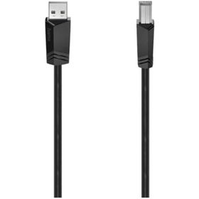 Hama HM.200604 USB 2.0 A Fiş - B Fiş 5 m Siyah USB Kablosu