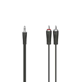 Hama HM.200720 3.5 mm - 2RCA Stereo 2 m Siyah USB Kablo