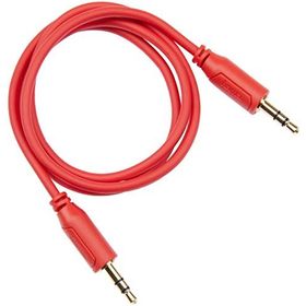 Hama HM.200727 3.5 mm Flexi-Slim Altın Uç 0.75 mt Kırmızı Ses Kablosu
