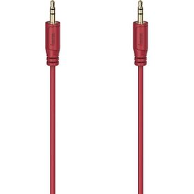 Hama HM.200727 3.5 mm Flexi-Slim Altın Uç 0.75 mt Kırmızı Ses Kablosu