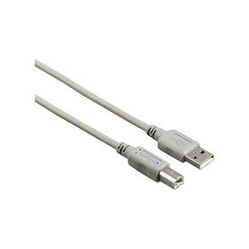 Hama HM.200901 USB 2.0 A Fiş - B Fiş 3 m Gri USB Kablo