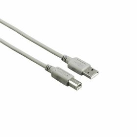 Hama HM.200901 USB 2.0 A Fiş - B Fiş 3 m Gri USB Kablo