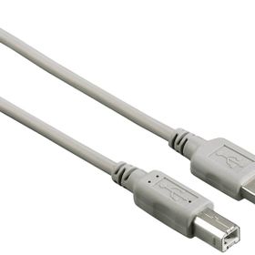 Hama HM.200901 USB 2.0 A Fiş - B Fiş 3 m Gri USB Kablo