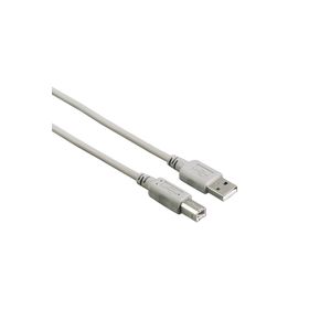 Hama HM.200901 USB 2.0 A Fiş - B Fiş 3 m Gri USB Kablo