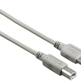 Hama HM.200901 USB 2.0 A Fiş - B Fiş 3 m Gri USB Kablo
