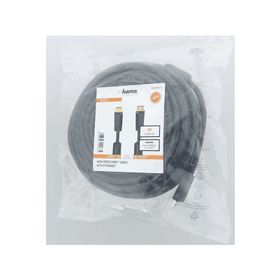 Hama Hm.205010 Siyah Hs Ethernet Altın Uç 4K 15 mt Hdmi Kablo