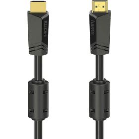 Hama Hm.205010 Siyah Hs Ethernet Altın Uç 4K 15 mt Hdmi Kablo