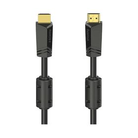Hama Hm.205010 Siyah Hs Ethernet Altın Uç 4K 15 mt Hdmi Kablo