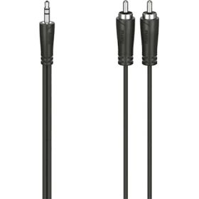 Hama HM.205110 3.5 mm 2 Rca Stereo 1S 1.5 mt Siyah Ses Kablosu