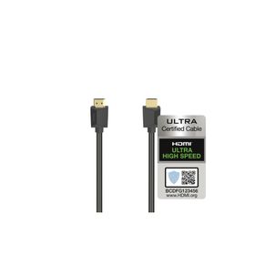 Hama HM.205242 Ultra High Speed 8K 2 mt Siyah Hdmi Kablo