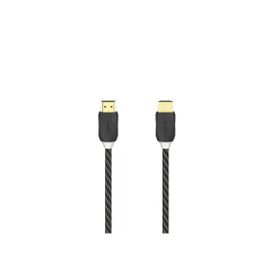 Hama HM.205444 HS Ethernet Altın Uç Örgü 1.5 mt Siyah Hdmi Kablo