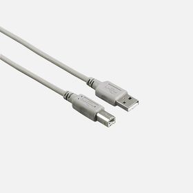 Hama USB 2.0 A B Gri 1.5 m Fiş