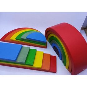 Hamaha Ahşap Eğitici Oyuncak Waldorf Gökkuşağı