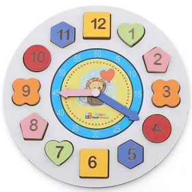 Hamaha HMH-093 Ahşap Eğitici Geometrik Bul Tak Saat
