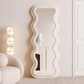 Hamdeko Mundo Dalgalı 170x65 cm Oval Çerçeveli Boy Aynası