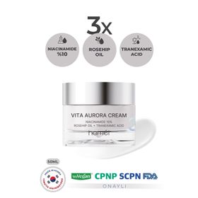 Hamel 3X Vita Aurora Cream %10 Niacinamide 50 ml Koyu Leke Karşıtı Cilt Tonu Eşitleyici Krem