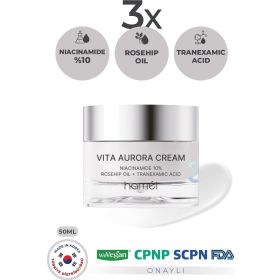 Hamel 3X Vita Aurora Cream %10 Niacinamide 50 ml Koyu Leke Karşıtı Cilt Tonu Eşitleyici Krem