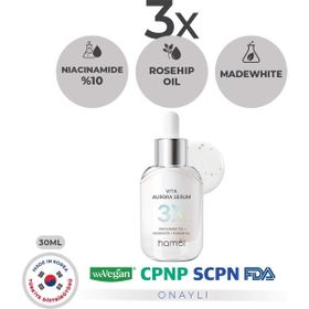 Hamel 3X Vita Aurora Serum %10 Niacinamide 30 ml Koyu Leke Karşıtı Cilt Tonu Eşitleyici Serum