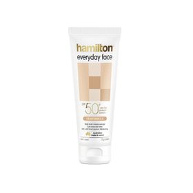 Hamilton Everyday Face SPF50+ 75 gr Hassas ve Yağlanmaya Eğilimli Ciltler İçin Günlük Yüz Güneş Koruyucu Krem