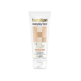Hamilton Everyday Face SPF50+ 75 gr Hassas ve Yağlanmaya Eğilimli Ciltler İçin Günlük Yüz Güneş Koruyucu Krem